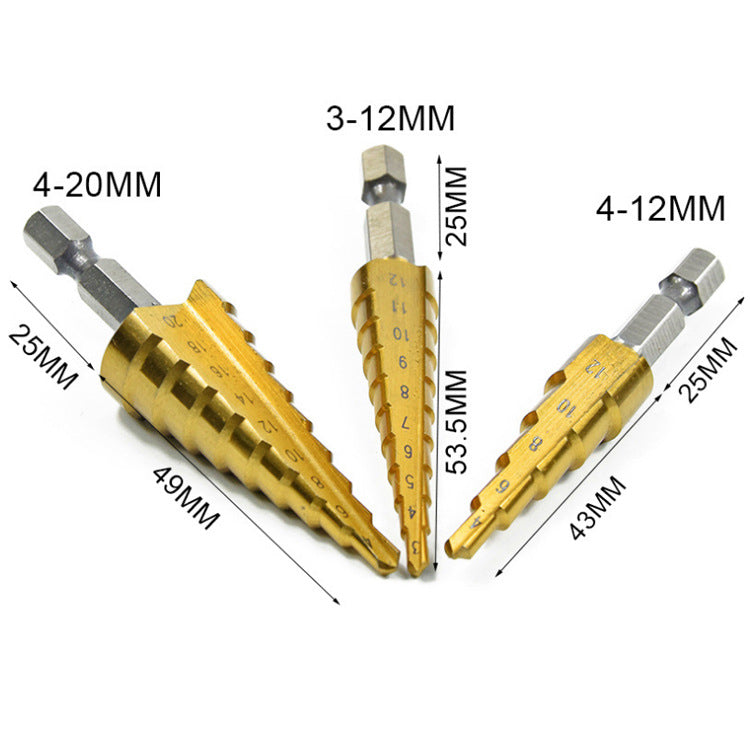Step Drill Pagoda Drill Step High Speed Steel Drill Bit