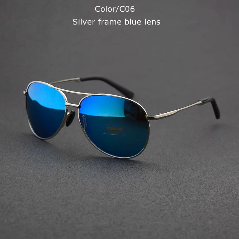 TUZENGYONG 2023 Brand Alloy Men's Sunglasses Polarized UV400 Lens Sun Glasses For Men Pilot Eyewear Oculos de sol High Quality
