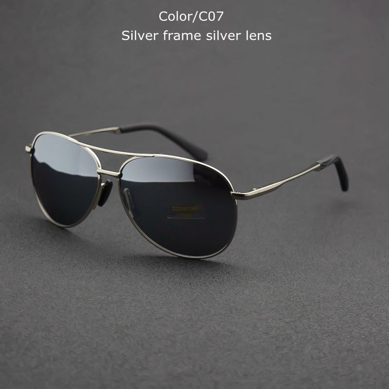 TUZENGYONG 2023 Brand Alloy Men's Sunglasses Polarized UV400 Lens Sun Glasses For Men Pilot Eyewear Oculos de sol High Quality