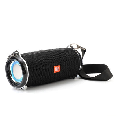 Portable Bluetooth Speaker Outdoor Radio Audio Amplifier Waterproof Soundbar Column U Disk Wireless Subwoofer LED Light Soundbox