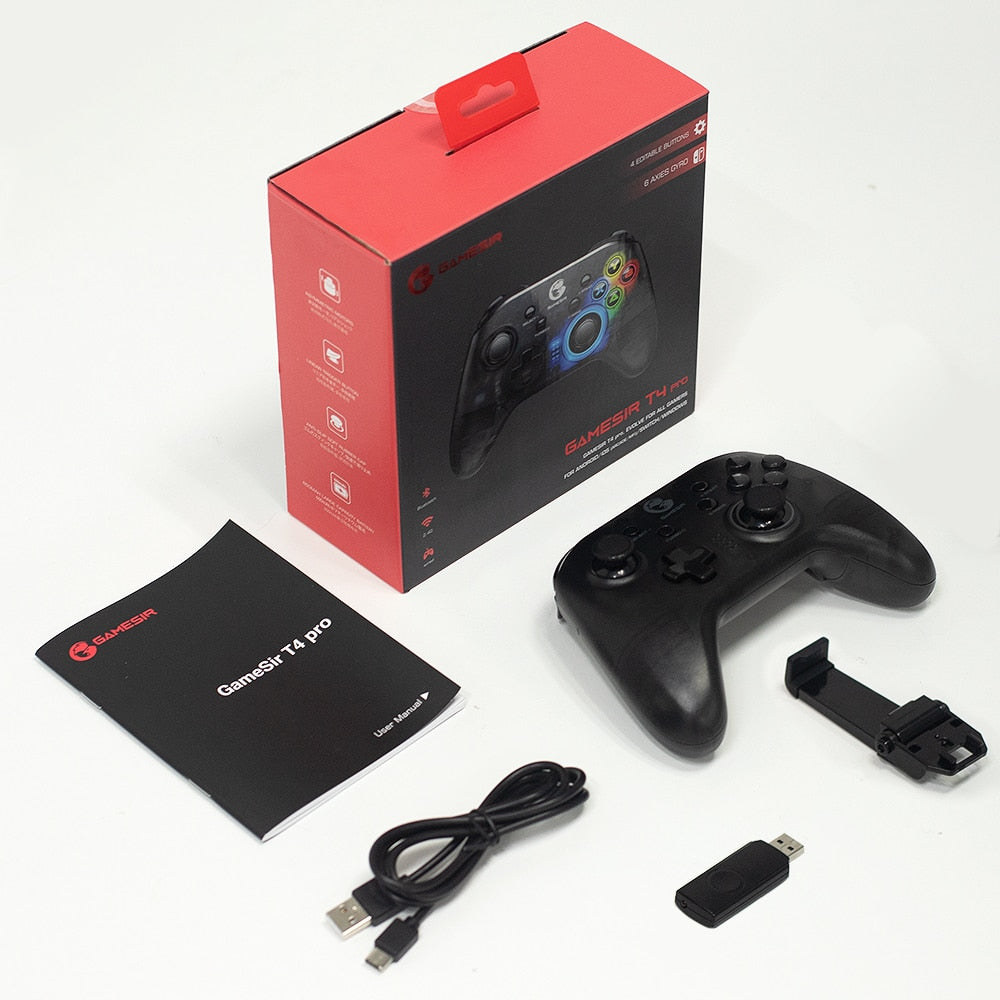 GameSir T4 Pro Bluetooth Game Controller 2.4G Wireless Gamepad applies to Nintendo Switch Apple Arcade MFi Games Android Phone