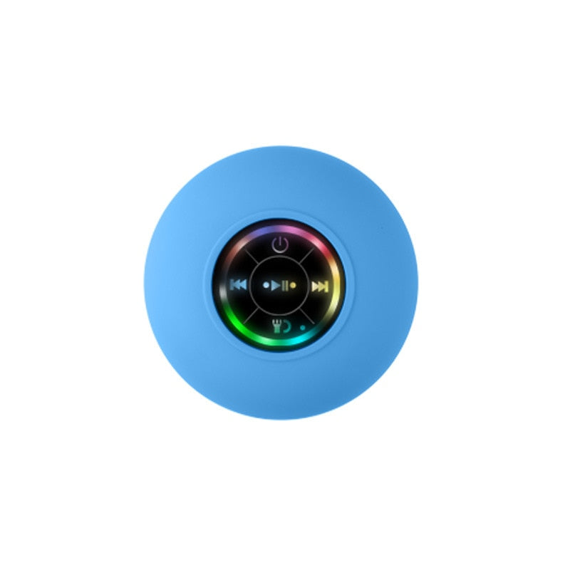 Mini Bluetooth Speaker Waterproof Bathroom Audio Wireless Shower Speakers RGB Light for Phone Soundbar Hand Free Car Loudspeaker