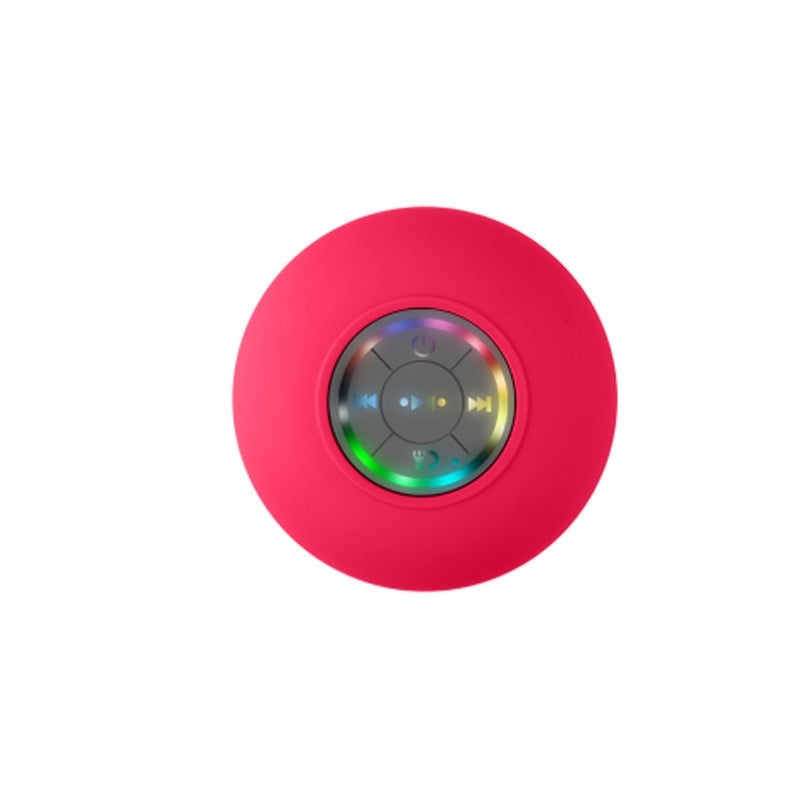 Mini Bluetooth Speaker Waterproof Bathroom Audio Wireless Shower Speakers RGB Light for Phone Soundbar Hand Free Car Loudspeaker