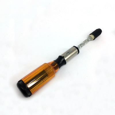 Push-type Semi-automatic Screwdriver Wooden Handle Screwdriver