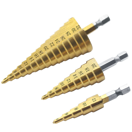 Shank Step Drill  Pagoda Drill  Twist Drill Plate Hole Opener