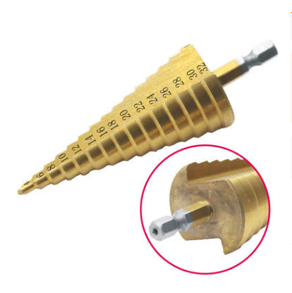 Shank Step Drill  Pagoda Drill  Twist Drill Plate Hole Opener