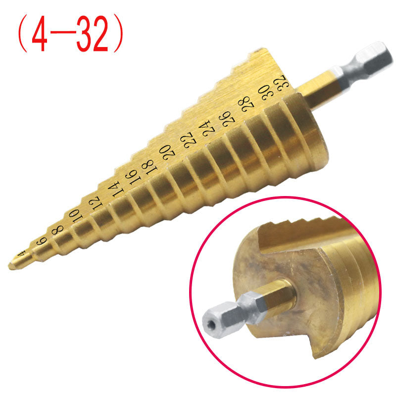 Shank Step Drill  Pagoda Drill  Twist Drill Plate Hole Opener