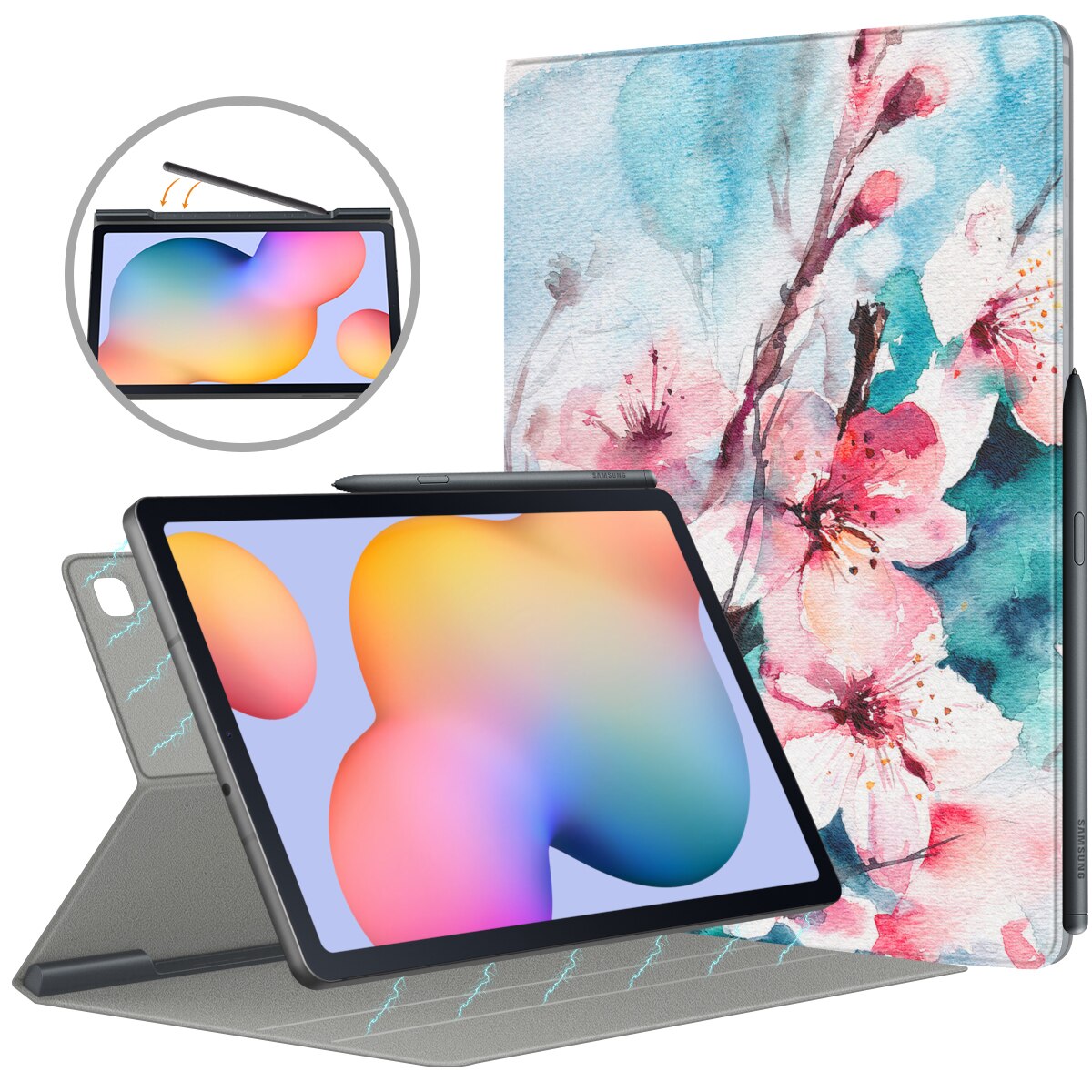 Case for New Samsung Galaxy Tab S6 Lite 10.4 Inch 2020 (SM-P610/P615),Ultra Slim Lightweight Magnetic Stand Cover for s6 lite