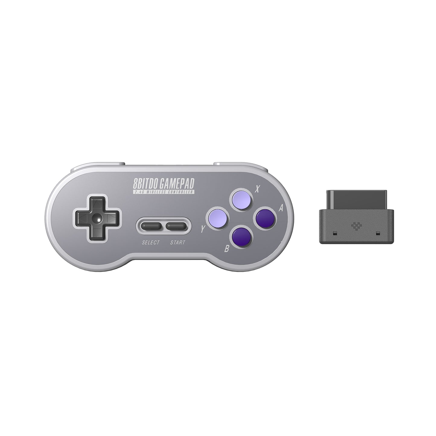 8BitDo SN30 2.4G Wireless Gamepad for Original SNES/SFC (SN/SF/Transparent Edition) - Super NES