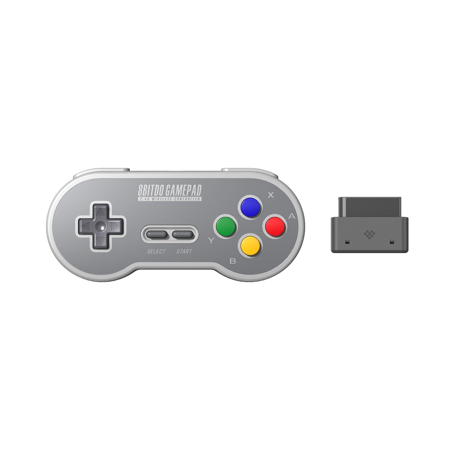 8BitDo SN30 2.4G Wireless Gamepad for Original SNES/SFC (SN/SF/Transparent Edition) - Super NES