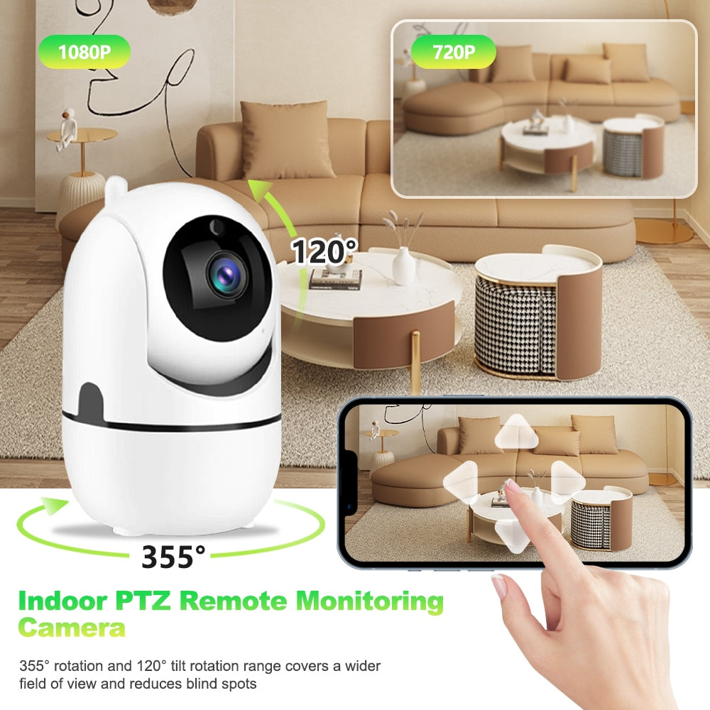 5G IP WiFi Camera 1080P WiFi PTZ Camera Wireless Surveillance Camera Baby monitor Auto Tracking  Alexa Indoor Security IP Camera