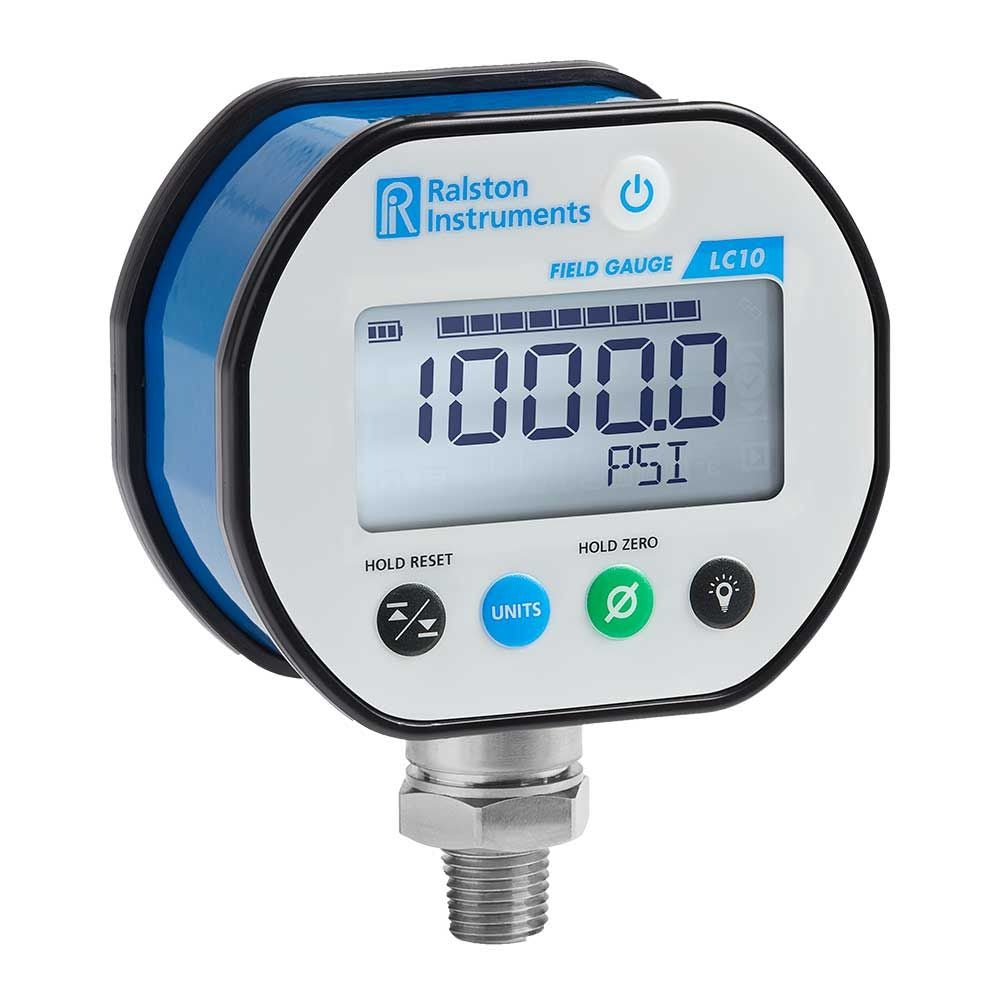 Ralston LC10-GD2M Pressure Gauge, 15 psi, 0.25" male NPT bottom connection