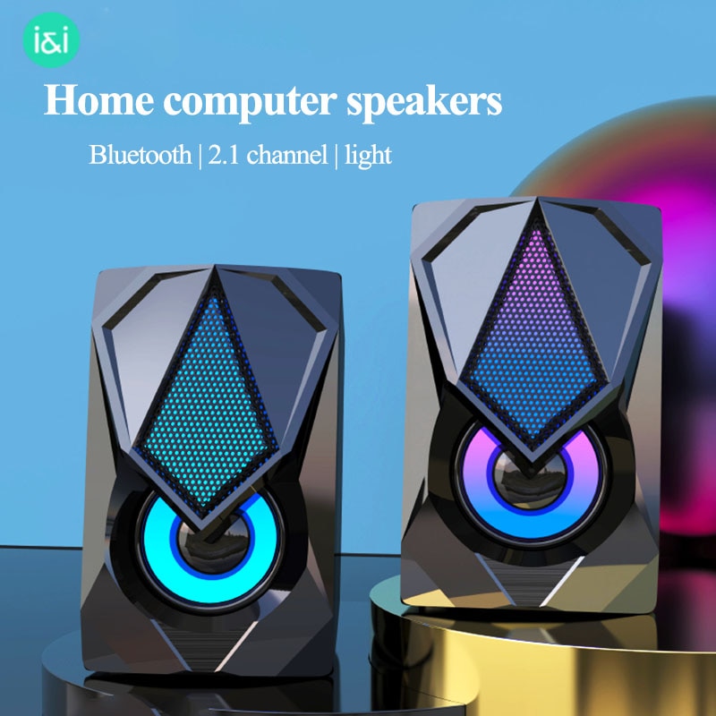 USB Wired Computer Speakers bluetooth speaker column Subwoofer Audio Speaker Multimedia Loudspeaker  for Laptop Desktop Phone