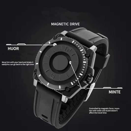 Eutour 2023  Casual Sport Top Brand Luxury Army Military Men&#39;s Magnetic Watch Rubber Strap